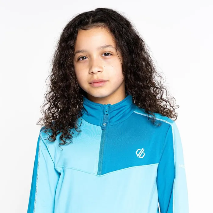Dare 2b Formate II Core Stretch Midlayer Fjord Blue Kids Fleece