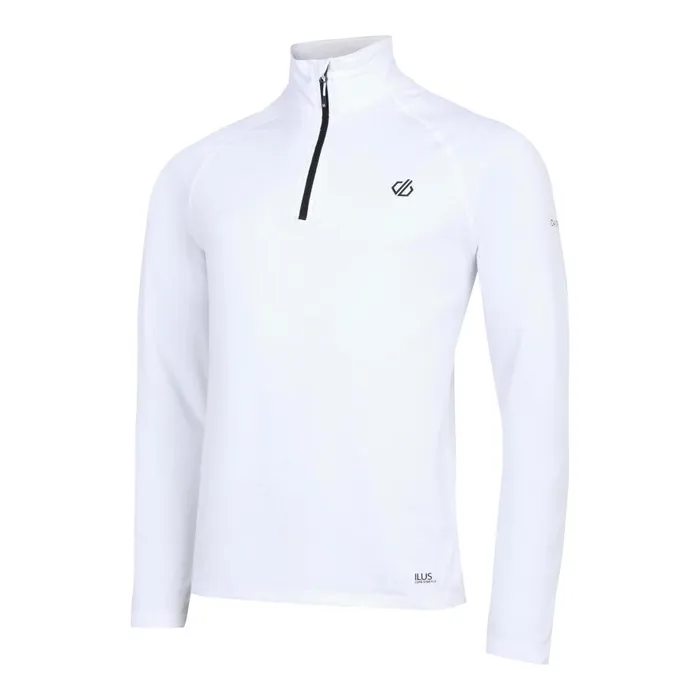 Dare 2b Fuse Up II Recycled Lightweight Core Stretch Midlayer White Men Fleece
