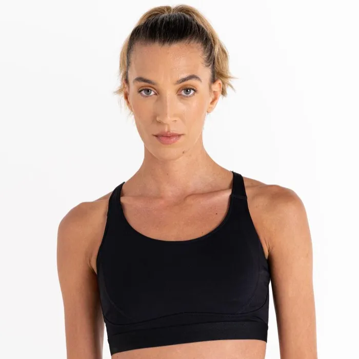 Dare 2b Hi Impact Sports Bra Black Women Gym Tops