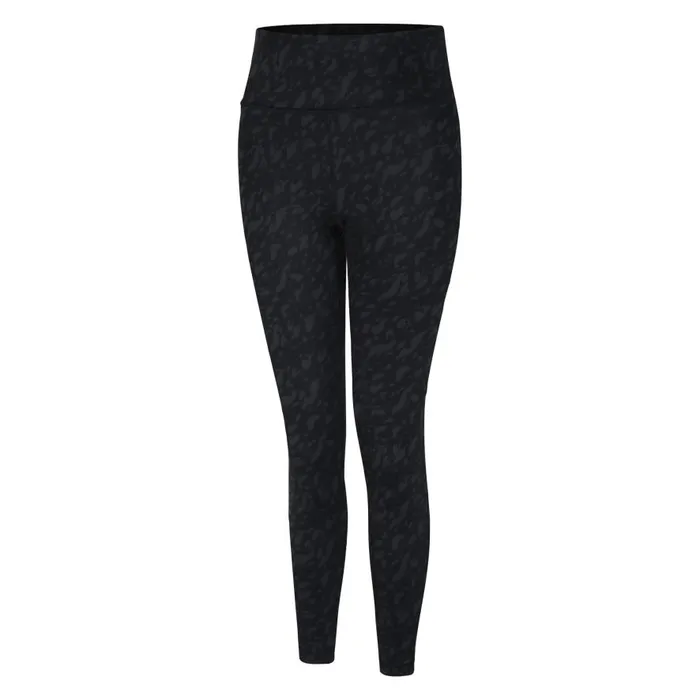Dare 2b Influential 78 Gym Leggings Black Leaf Flow Print Women Leggings