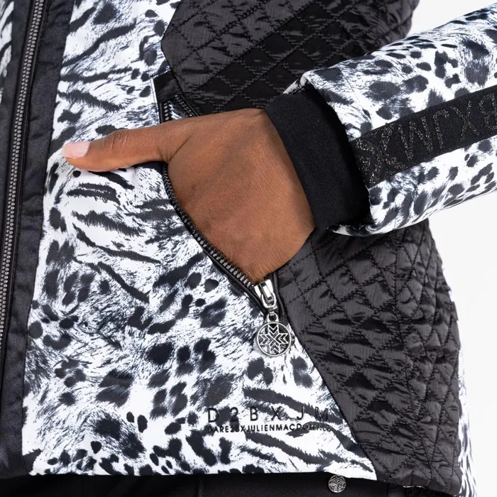 Dare 2b Julien Macdonald 8211 Mastery Ski Jacket White Animal Print Women Waterproof Jackets