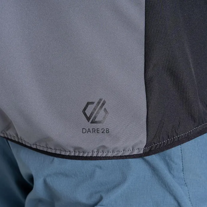 Dare 2b Latitudinal Hooded Softshell Jacket Orion Grey Black Men Softshell Jackets