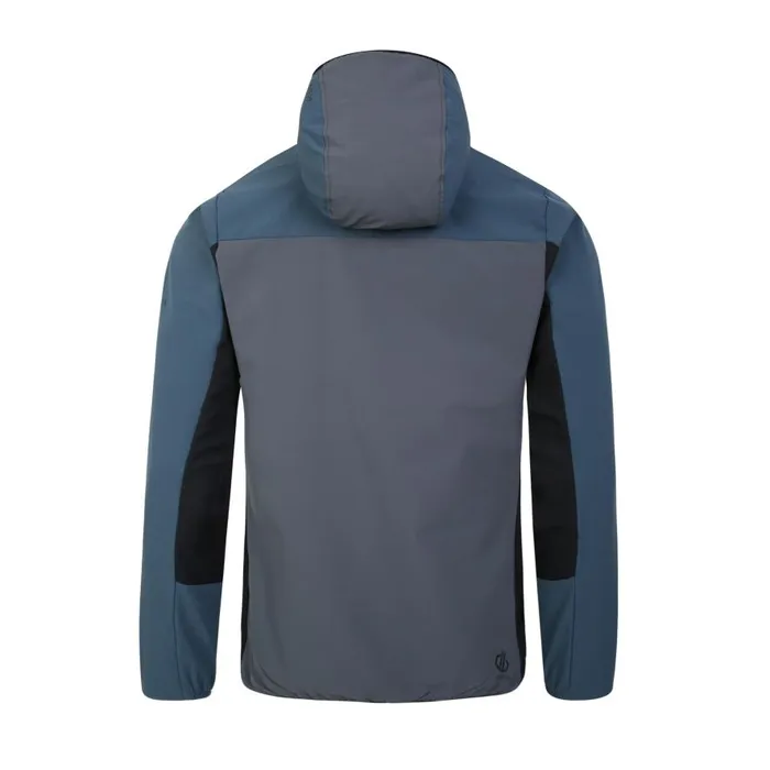 Dare 2b Latitudinal Hooded Softshell Jacket Orion Grey Black Men Softshell Jackets