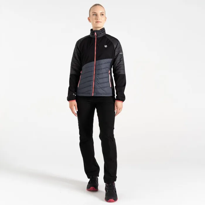 Dare 2b Lexan Hybrid Jacket Black Ebony Grey Women Lightweight Jackets