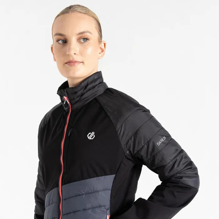 Dare 2b Lexan Hybrid Jacket Black Ebony Grey Women Lightweight Jackets