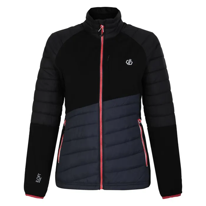 Dare 2b Lexan Hybrid Jacket Black Ebony Grey Women Lightweight Jackets