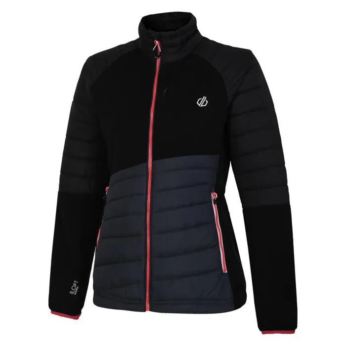 Dare 2b Lexan Hybrid Jacket Black Ebony Grey Women Lightweight Jackets