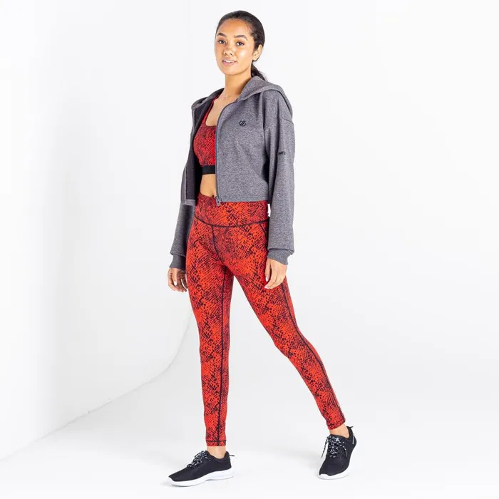 Dare 2b Lounge About Cropped Hoodie Charcoal Grey Marl Women Hoodies and Sweatshirts