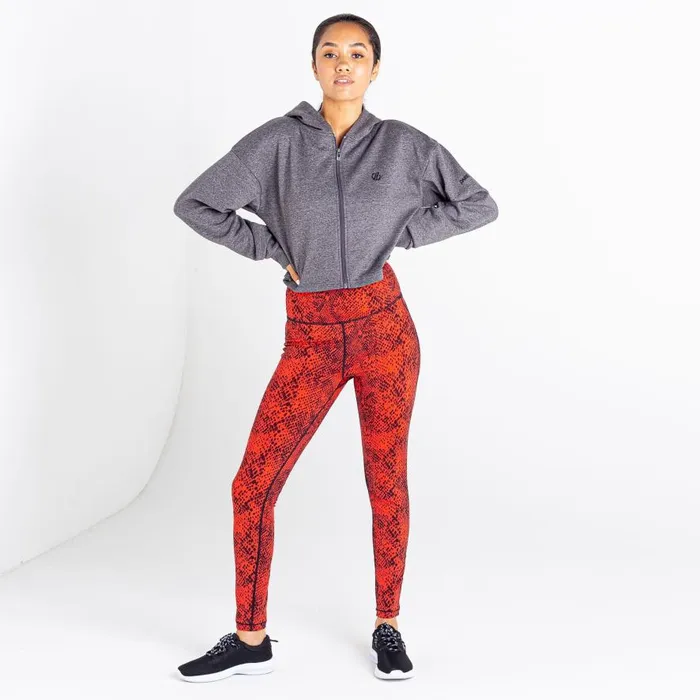 Dare 2b Lounge About Cropped Hoodie Charcoal Grey Marl Women Hoodies and Sweatshirts