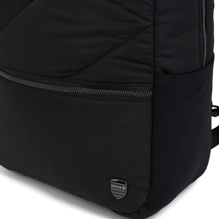 Dare 2b Luxe Quilted Backpack Black WomenMenKids Bags and Rucksacks