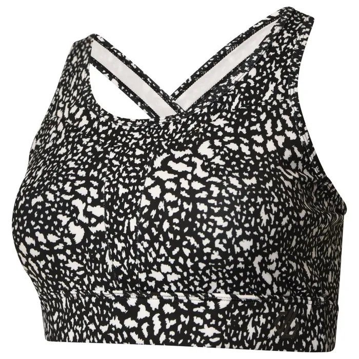 Dare 2b Mantra Recycled Sports Bra Black White Dot Print Women Low Impact