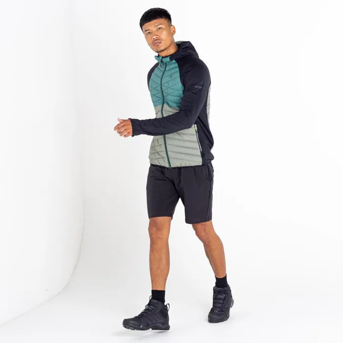 Dare 2b Mountaineer Recycled Wool Hybrid Jacket Fern Green Agave Green Men Midlayers