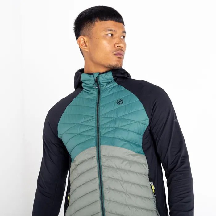 Dare 2b Mountaineer Recycled Wool Hybrid Jacket Fern Green Agave Green Men Midlayers