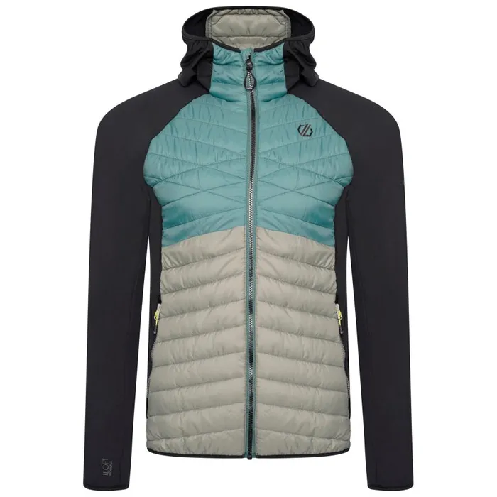 Dare 2b Mountaineer Recycled Wool Hybrid Jacket Fern Green Agave Green Men Midlayers