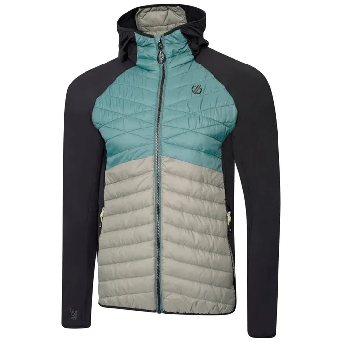 Dare 2b Mountaineer Recycled Wool Hybrid Jacket Fern Green Agave Green Men Midlayers