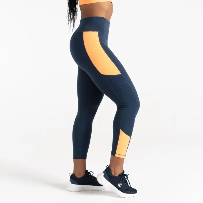 Dare 2b Move II Leggings Moonlight Denim Orange Women Leggings