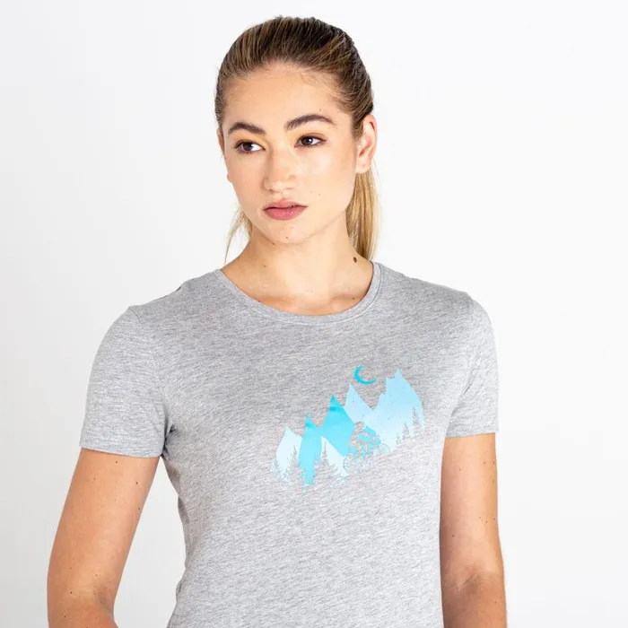 Dare 2b Peace Of Mind Graphic Tee Ash Grey Marl Women Graphic TShirts