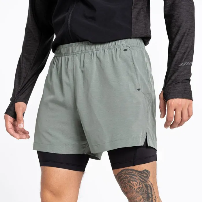 Dare 2b Recreate II 2in1 Shorts Agave Green Men Gym Shorts