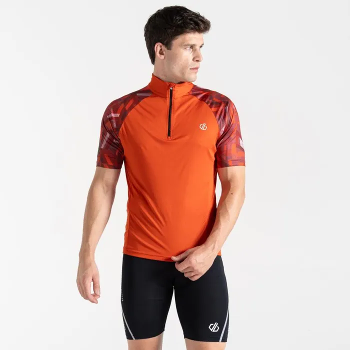 Dare 2b Riding Jersey Cinnamon Shift Print Men Gym Tops
