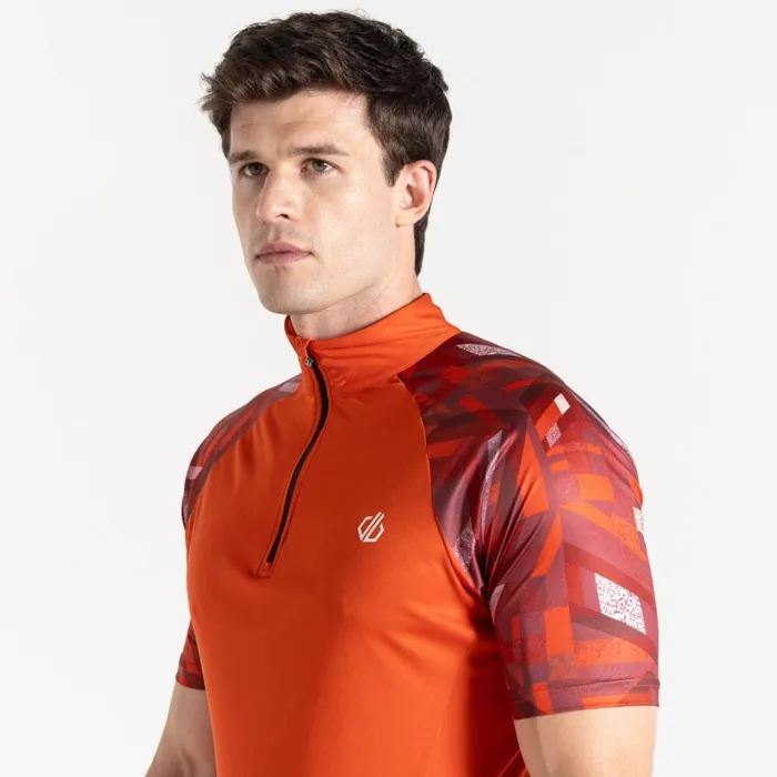 Dare 2b Riding Jersey Cinnamon Shift Print Men Gym Tops