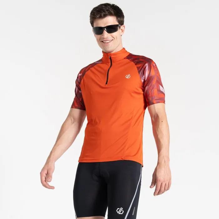 Dare 2b Riding Jersey Cinnamon Shift Print Men Gym Tops