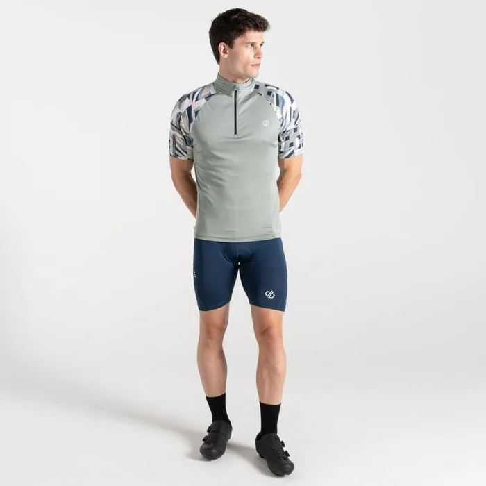 Dare 2b Riding Jersey Lilypad Green Shift Print Men Gym Tops