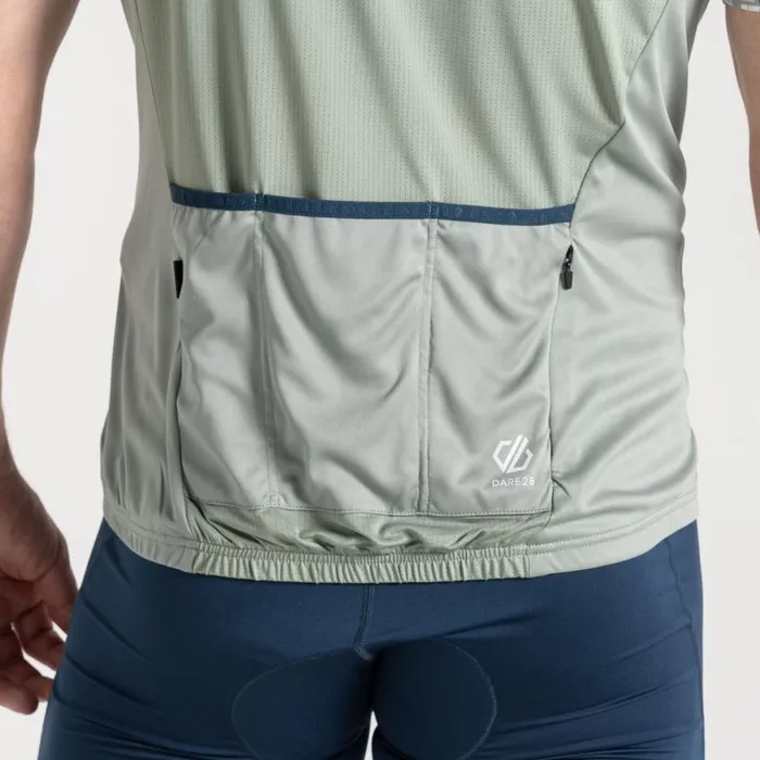 Dare 2b Riding Jersey Lilypad Green Shift Print Men Gym Tops