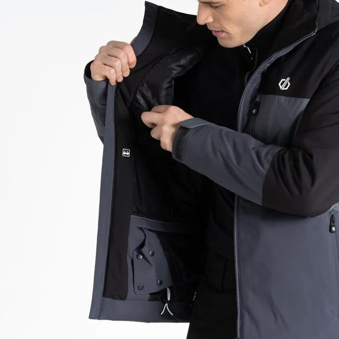 Dare 2b Slopeside Ski Jacket Black Grey Men Ski Jackets
