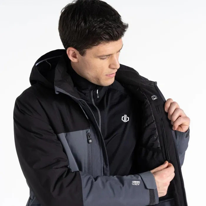 Dare 2b Slopeside Ski Jacket Black Grey Men Ski Jackets