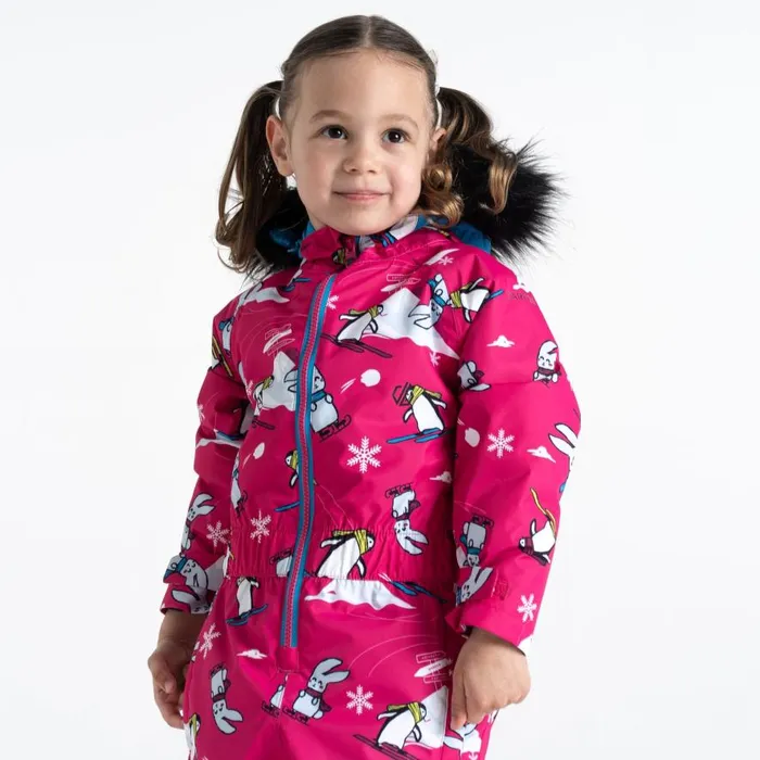 Dare 2b Snowplay Snowsuit Pink Snow Animals Kids Snow Suits