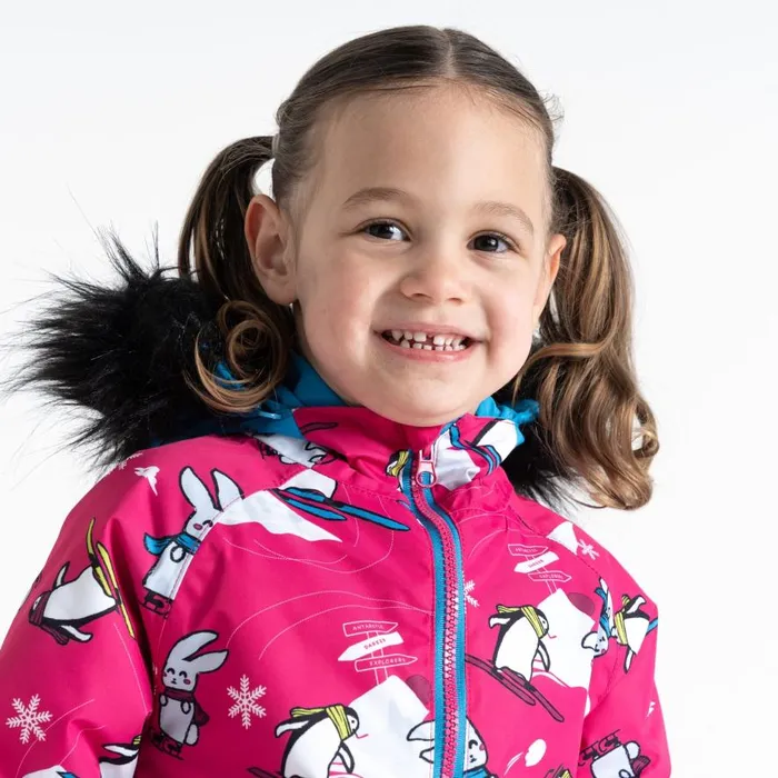 Dare 2b Snowplay Snowsuit Pink Snow Animals Kids Snow Suits