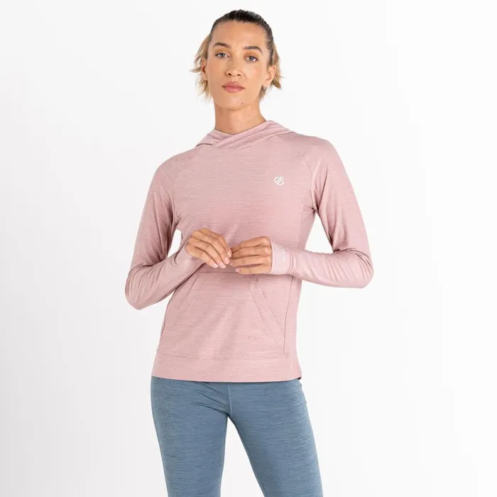Dare 2b Sprint City Lightweight Hoodie Dusky Rose Marl Women Hoodies and Sweatshirts
