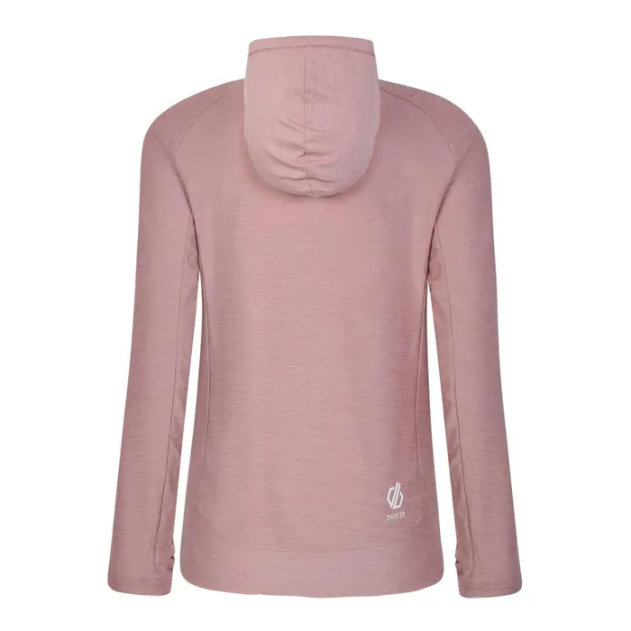 Dare 2b Sprint City Lightweight Hoodie Dusky Rose Marl Women Hoodies and Sweatshirts