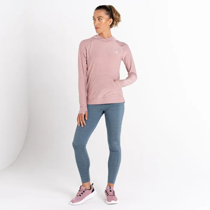 Dare 2b Sprint City Lightweight Hoodie Dusky Rose Marl Women Hoodies and Sweatshirts