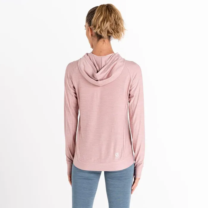 Dare 2b Sprint City Lightweight Hoodie Dusky Rose Marl Women Hoodies and Sweatshirts