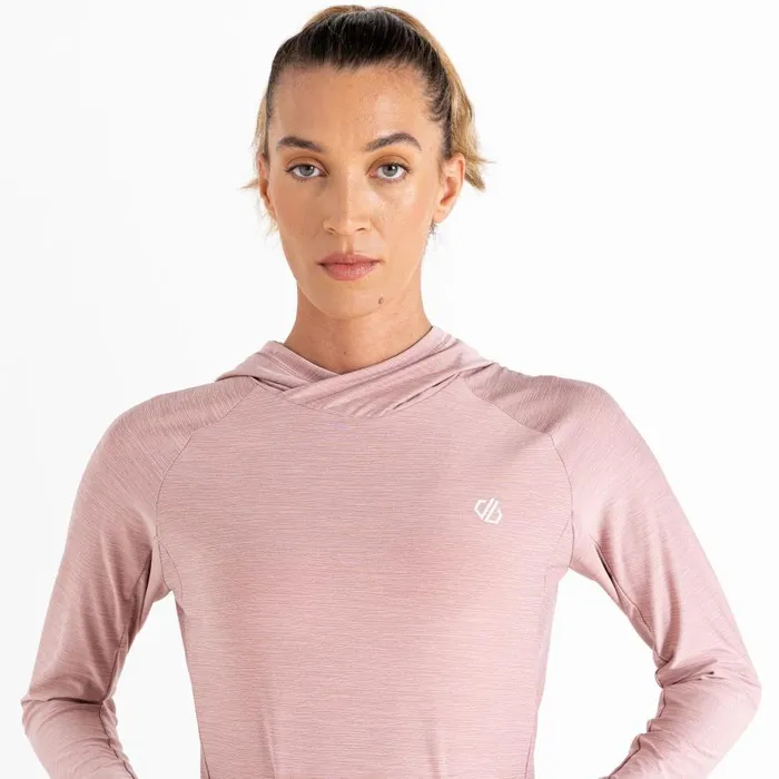 Dare 2b Sprint City Lightweight Hoodie Dusky Rose Marl Women Hoodies and Sweatshirts
