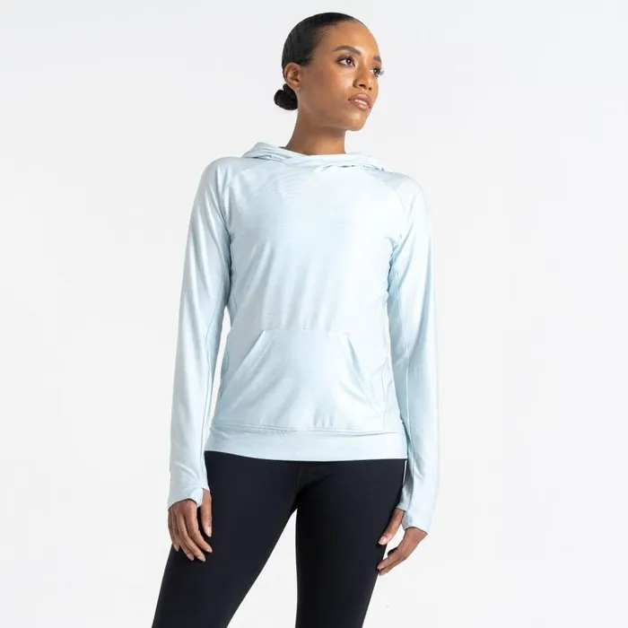 Dare 2b Sprint City Lightweight Hoodie Quiet Blue Marl Women Hoodies and Sweatshirts