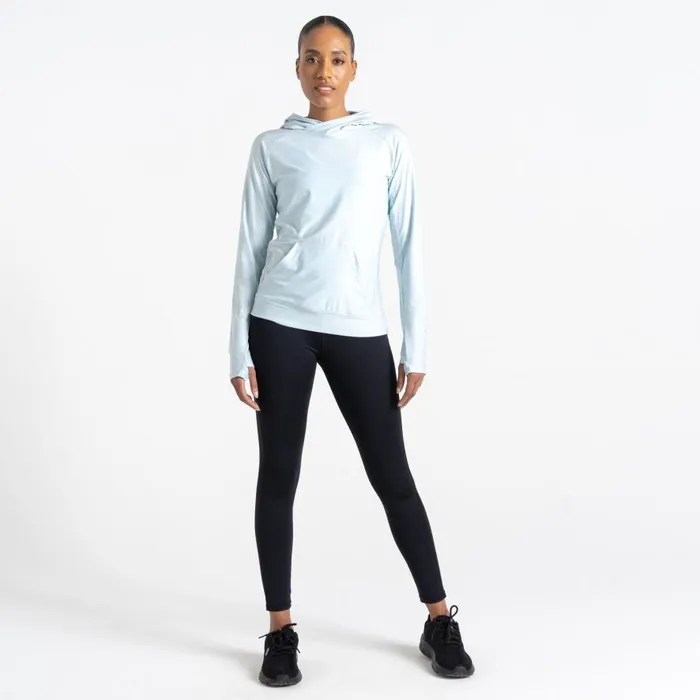 Dare 2b Sprint City Lightweight Hoodie Quiet Blue Marl Women Hoodies and Sweatshirts