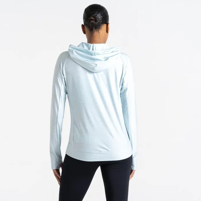 Dare 2b Sprint City Lightweight Hoodie Quiet Blue Marl Women Hoodies and Sweatshirts