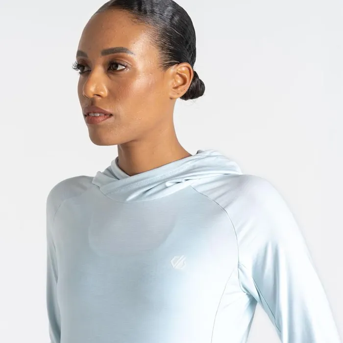 Dare 2b Sprint City Lightweight Hoodie Quiet Blue Marl Women Hoodies and Sweatshirts