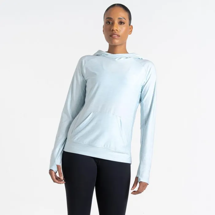 Dare 2b Sprint City Lightweight Hoodie Quiet Blue Marl Women Hoodies and Sweatshirts