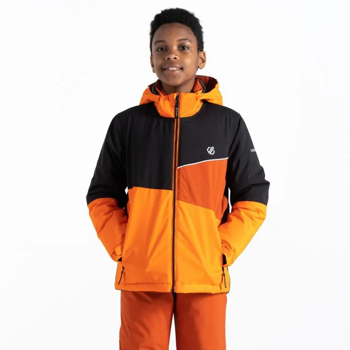 Dare 2b Steazy Ski Jacket Puffins Orange Black Kids Insulated Jackets