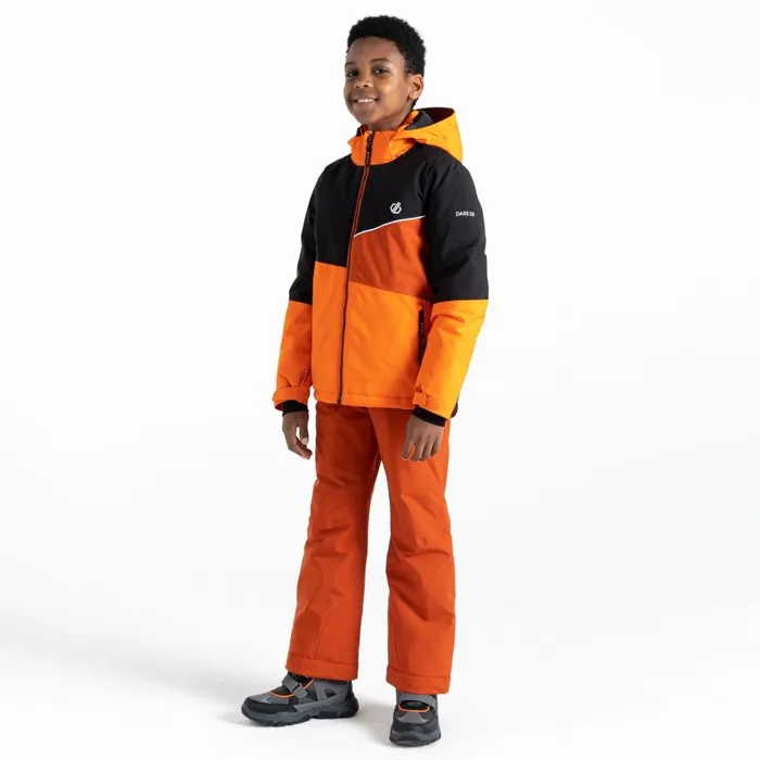 Dare 2b Steazy Ski Jacket Puffins Orange Black Kids Insulated Jackets