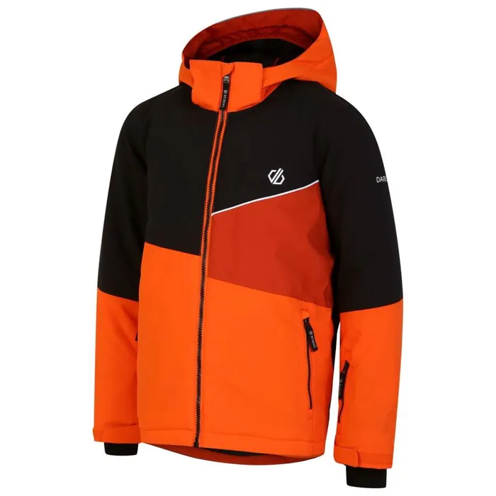 Dare 2b Steazy Ski Jacket Puffins Orange Black Kids Insulated Jackets