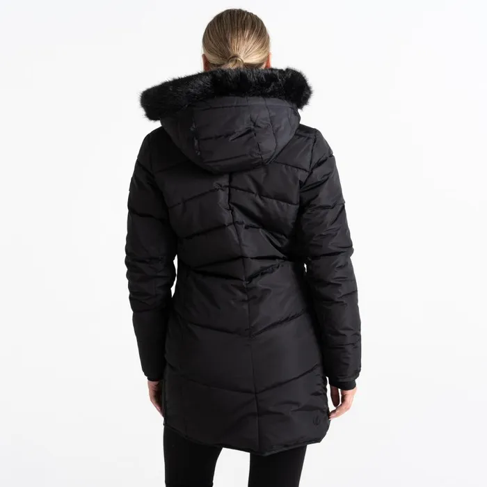 Dare 2b Striking III Mid Length Padded Jacket Black Women Insulated Jackets