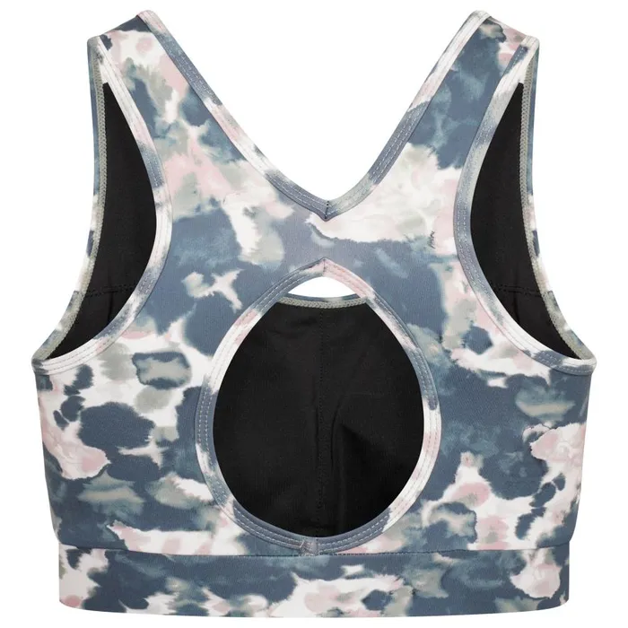 Dare 2b Swift Sports Bra Dusky Rose Inky Print Women Gym Tops