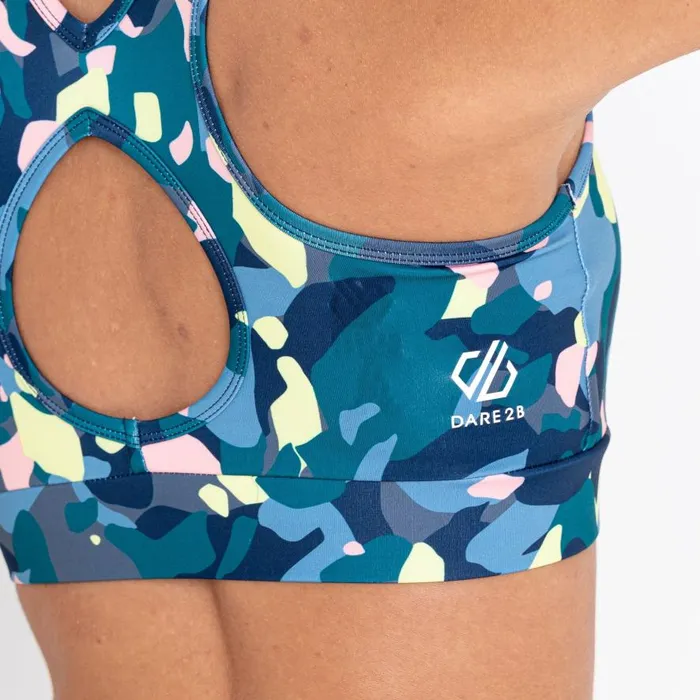 Dare 2b Swift Sports Bra Fortune Green Women Gym Tops