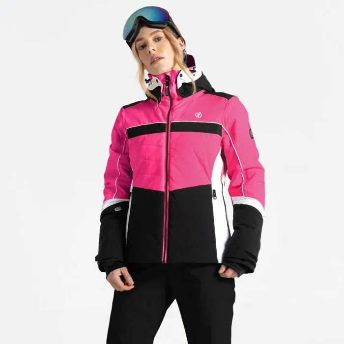 Dare 2b Vitilised Ski Jacket Pure Pink Black Women Waterproof Jackets