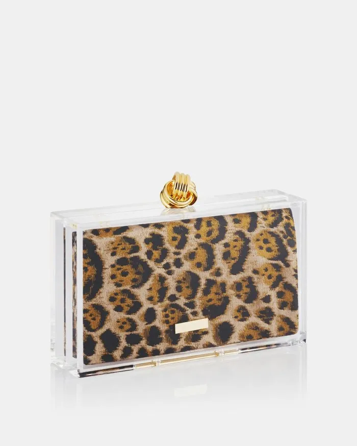 Darling Clutch Leopard Women Aquazzura Clutch Bags Darling Clutch Leopard Women Aquazzura Clutch Bags