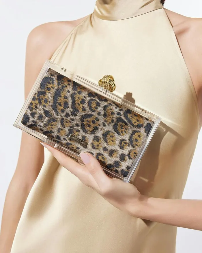 Darling Clutch Leopard Women Aquazzura Clutch Bags Darling Clutch Leopard Women Aquazzura Clutch Bags